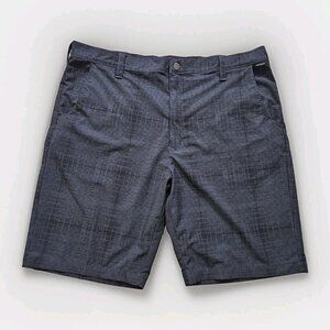 Dickies Shorts Mens 40 Blue Tiny Plaid Chino Flex Hybrid Stretch Pockets Golf